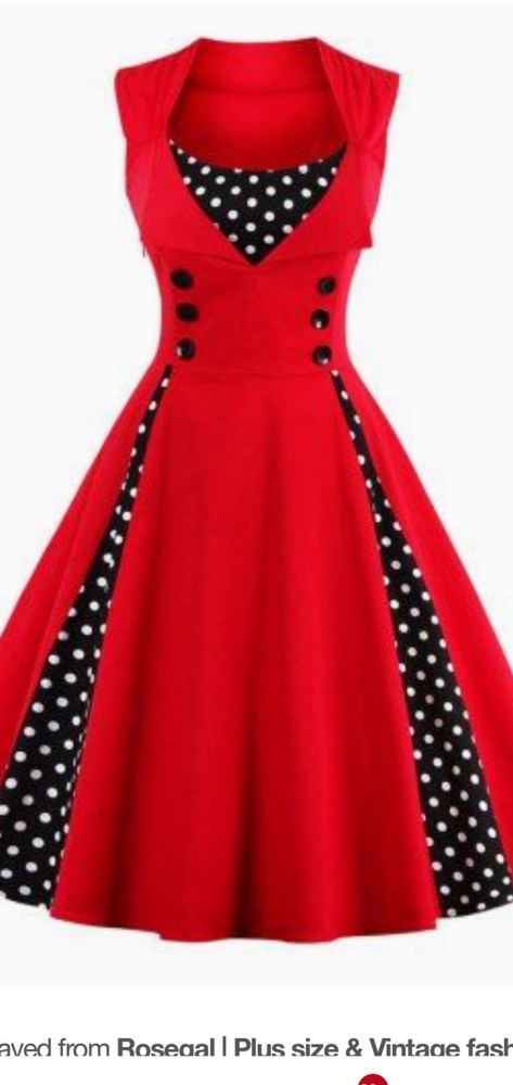 Red Rockabilly Dress